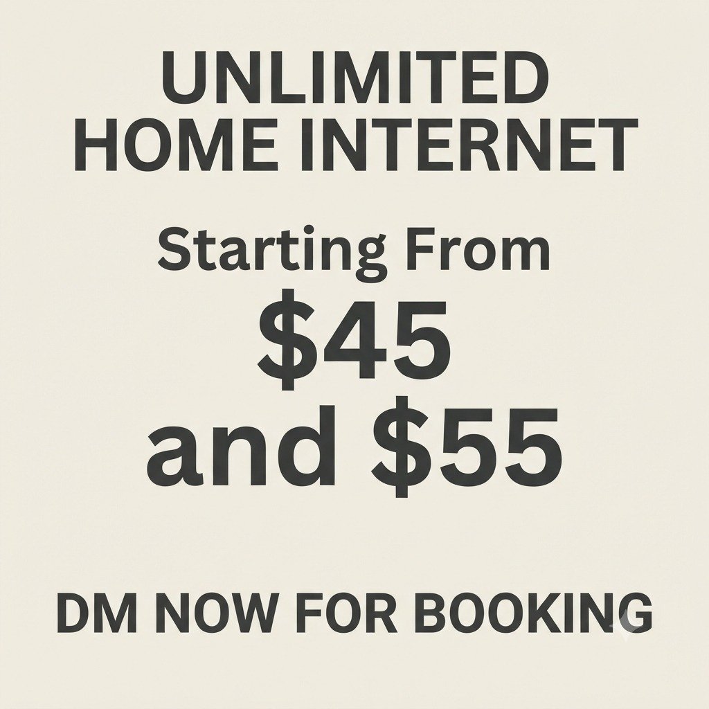 HOME INTERNET IN JUST $45