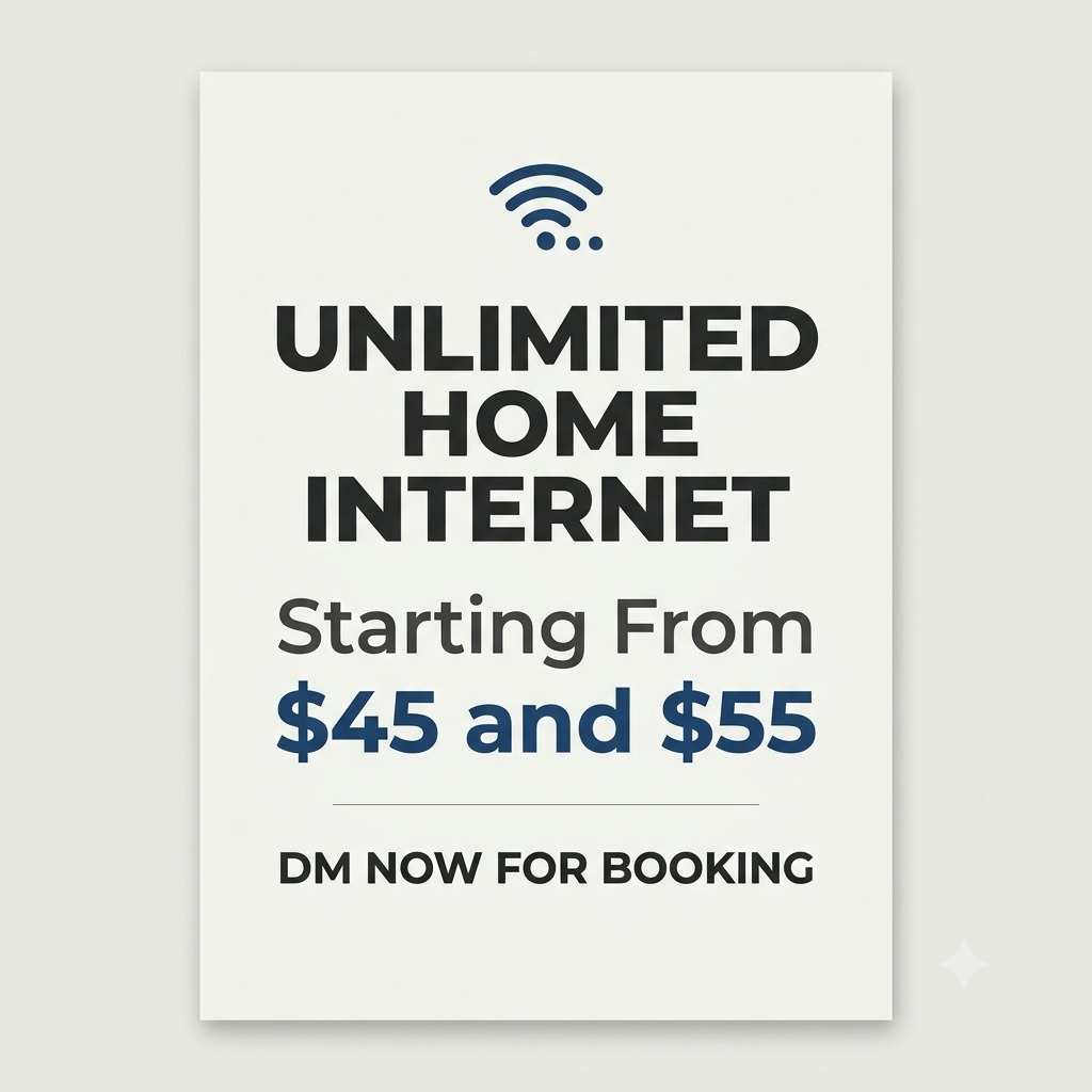 HOME INTERNET IN JUST $45 3