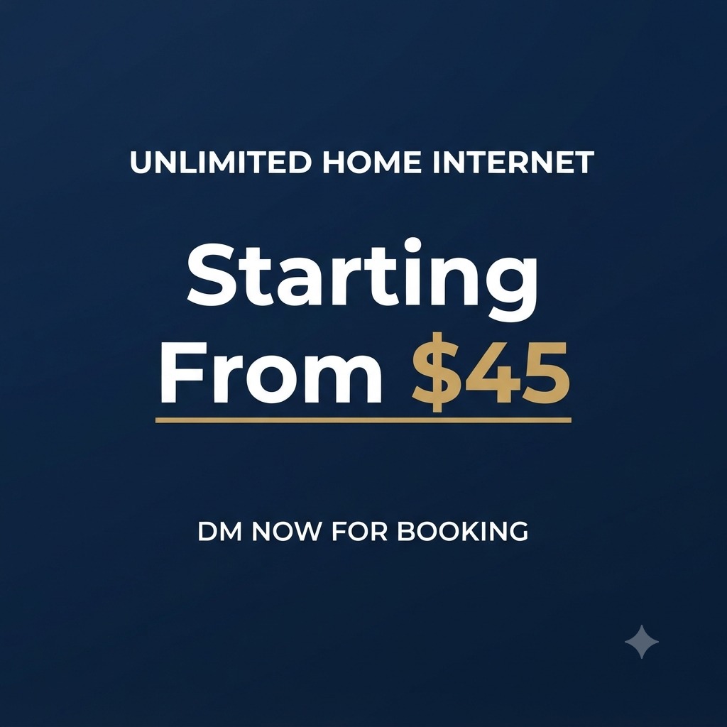 Unlimited home internet in just $45