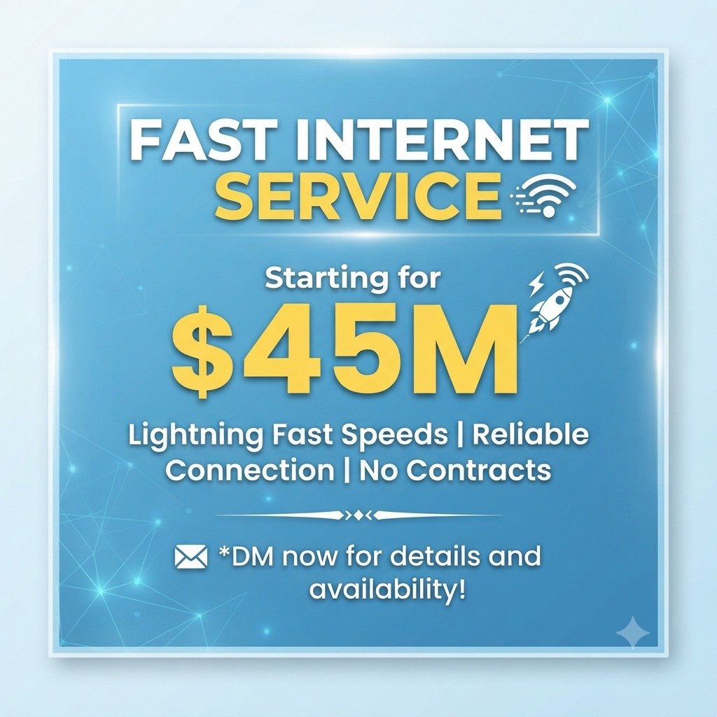 Unlimited home internet in just $45