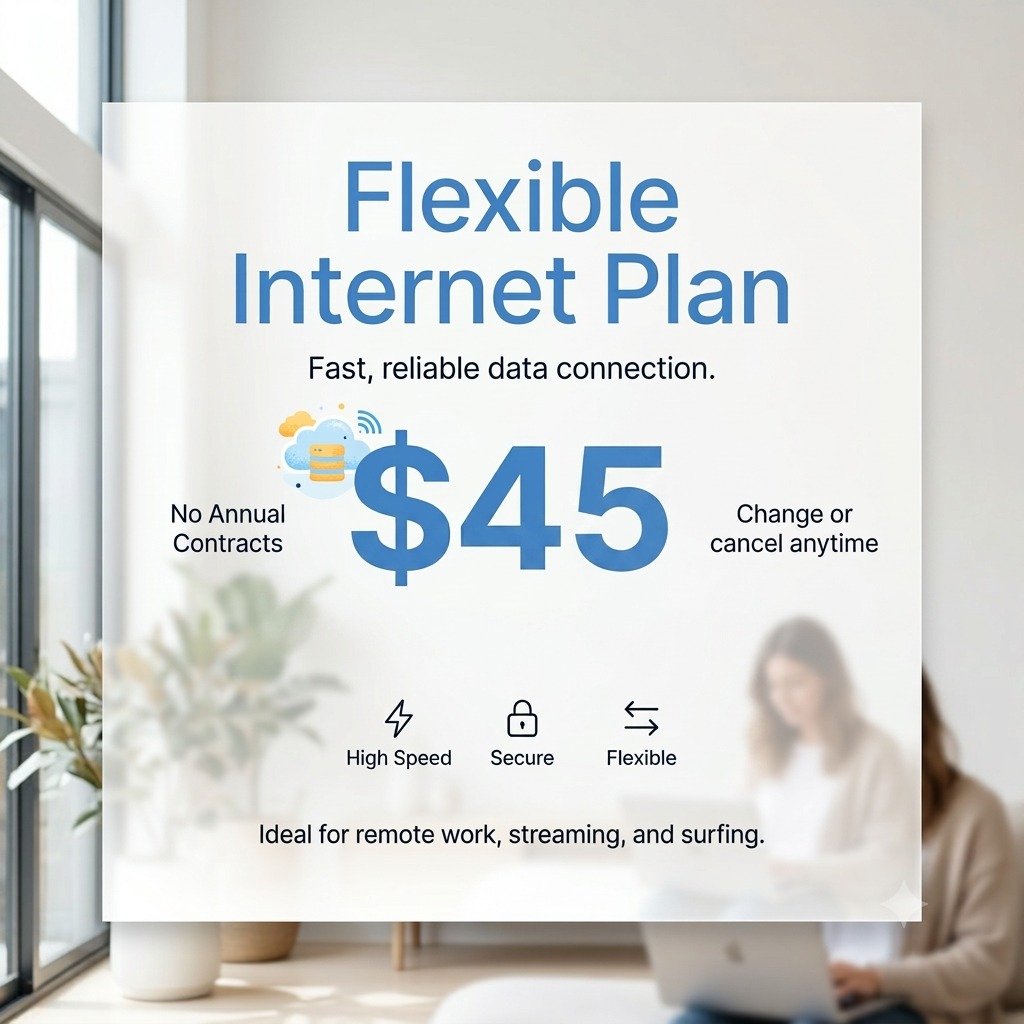 Home internet in just $45