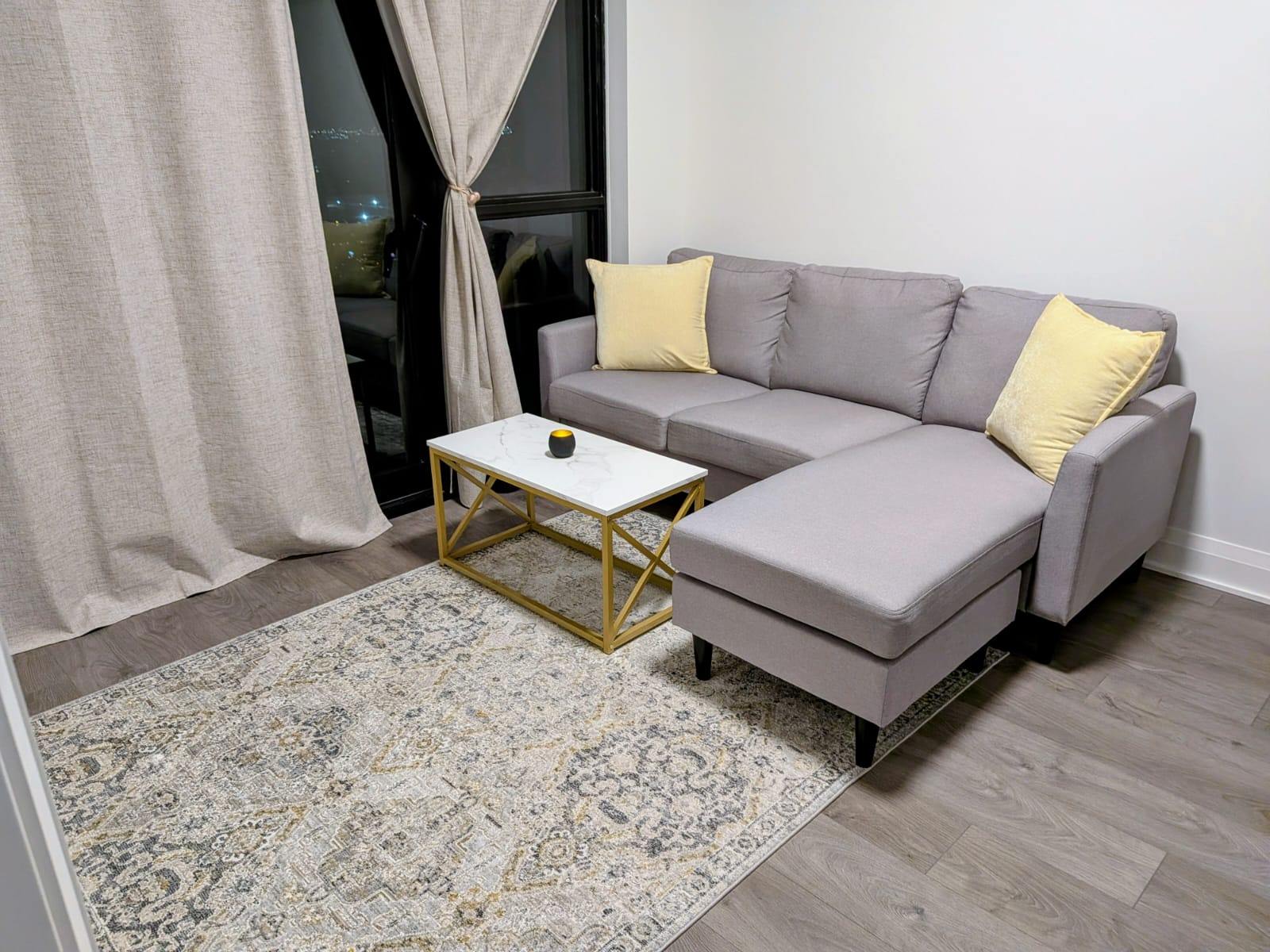 Sectional Sofa with 2 cushions