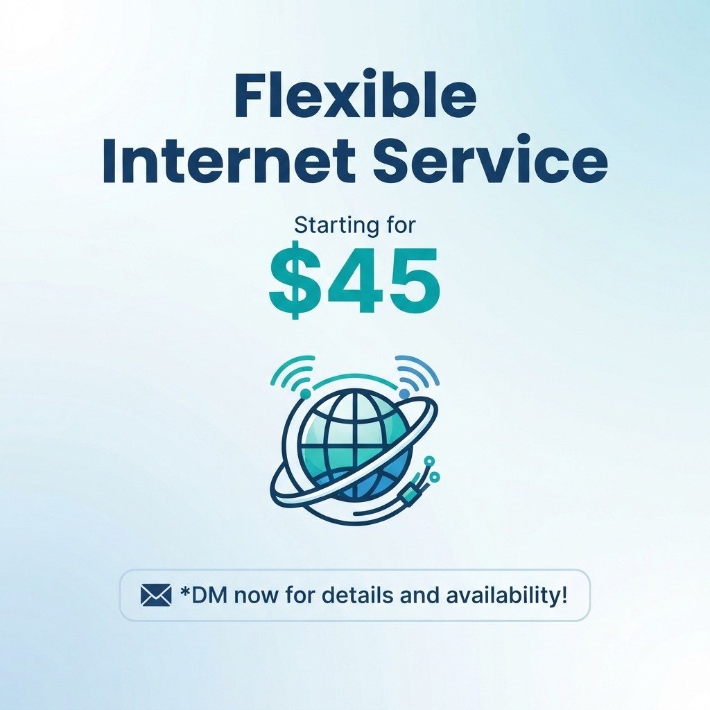 Unlimited home internet in just $45