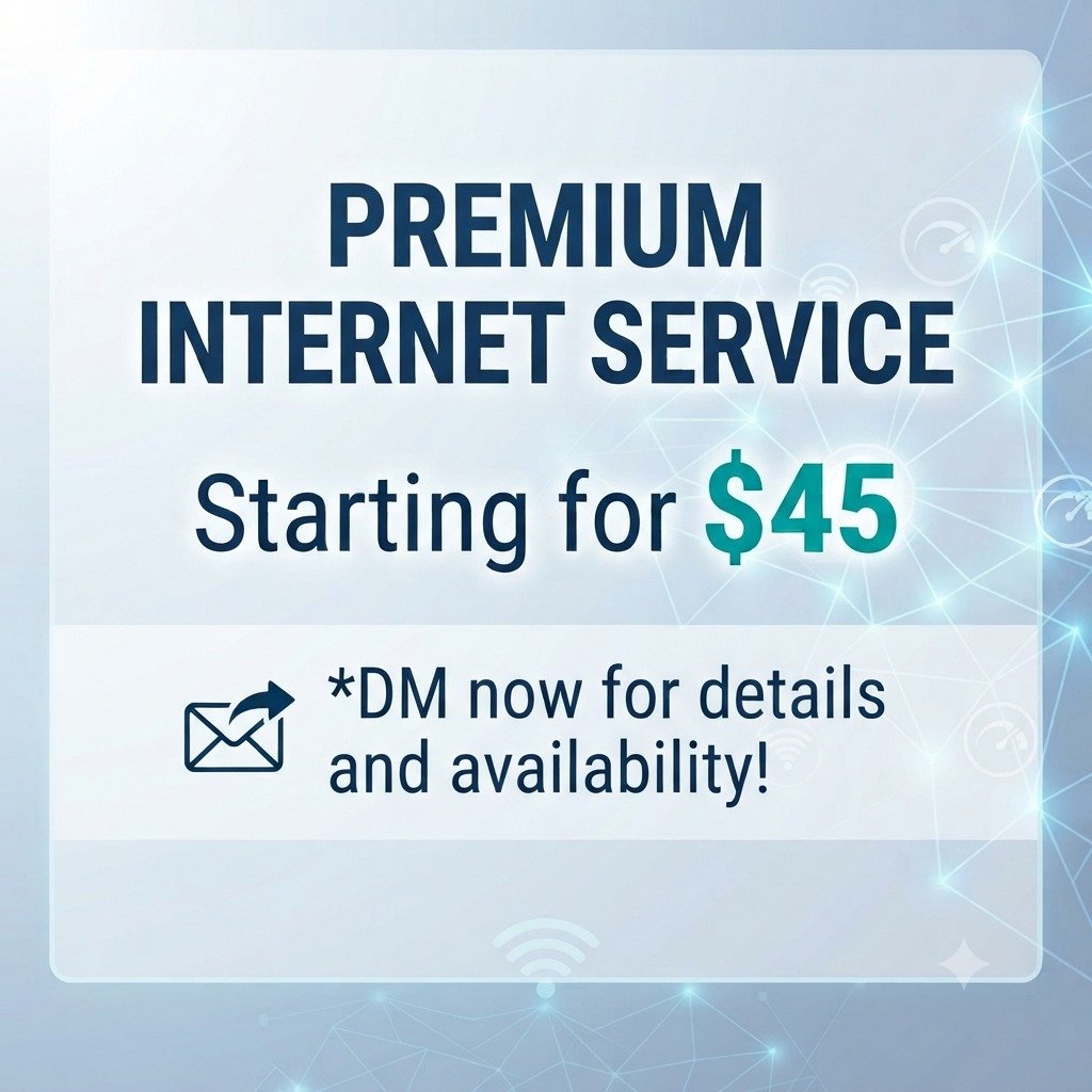 Unlimited home internet in just $45 2