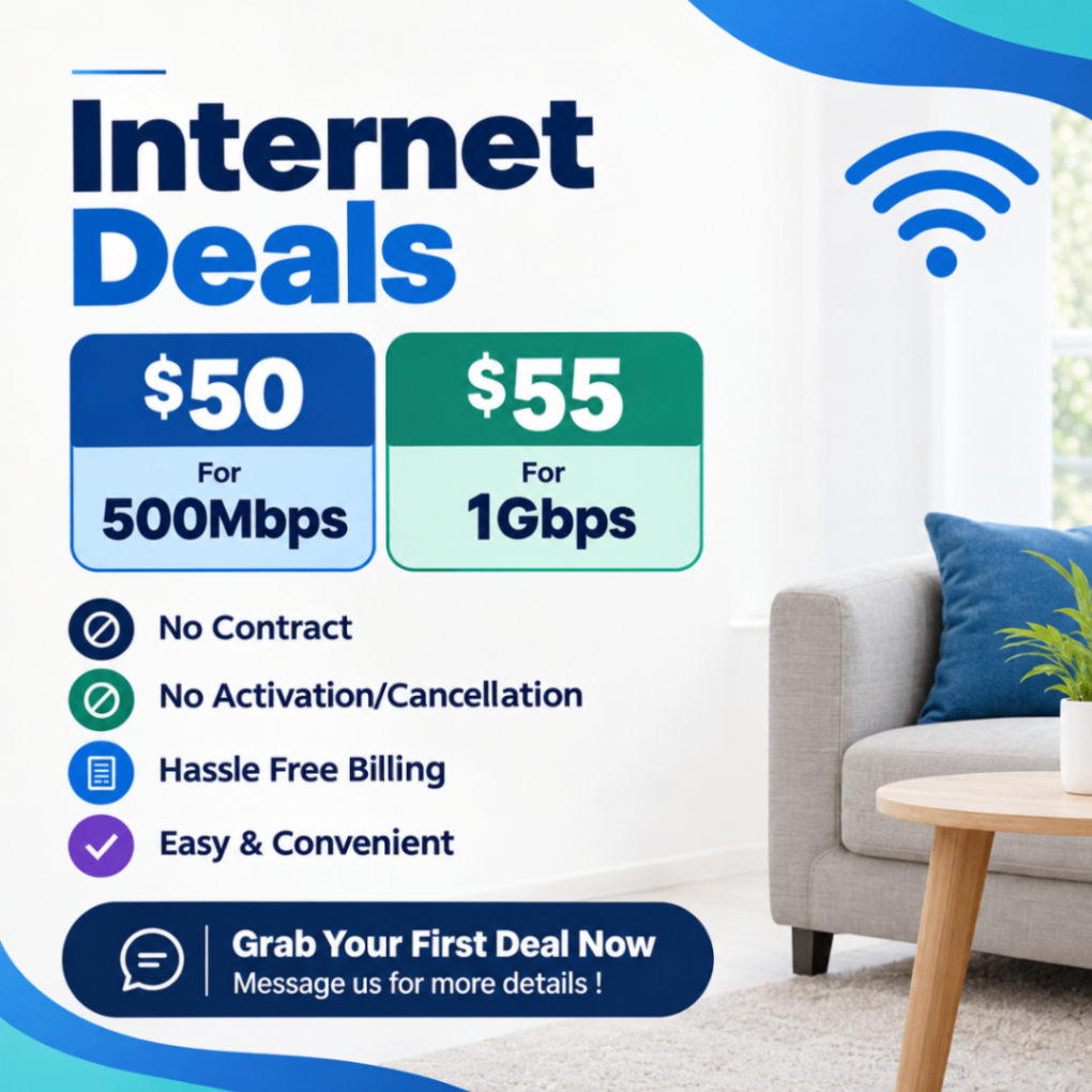 HOME INTERNET DEALS AT JUST $50